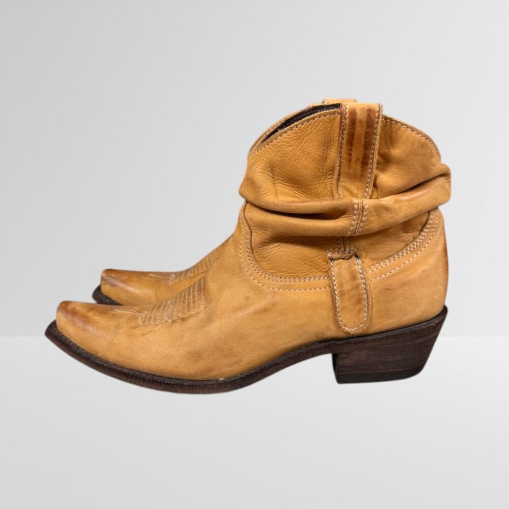 Women's Caido Ankle Bootie by Yippee Kay Yay Old Gringo Beige Leather 8M